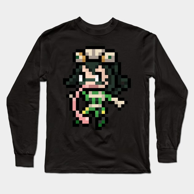 8-Bit Asui Tsuyu Long Sleeve T-Shirt by MilotheCorgi